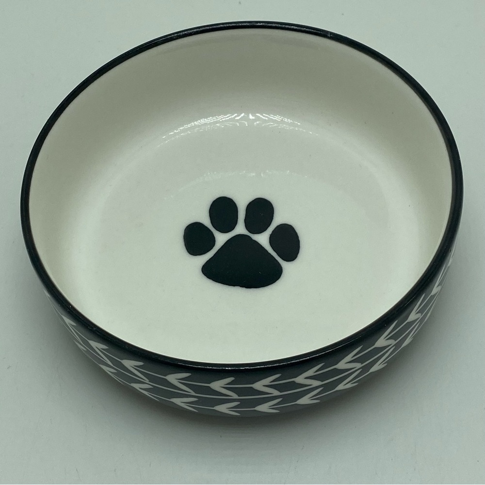 Signature Black Arrow Cat Dish